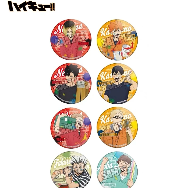 【红豆尼】排球少年TTA油漆吧唧工装柄日版原画徽章（代拆）
