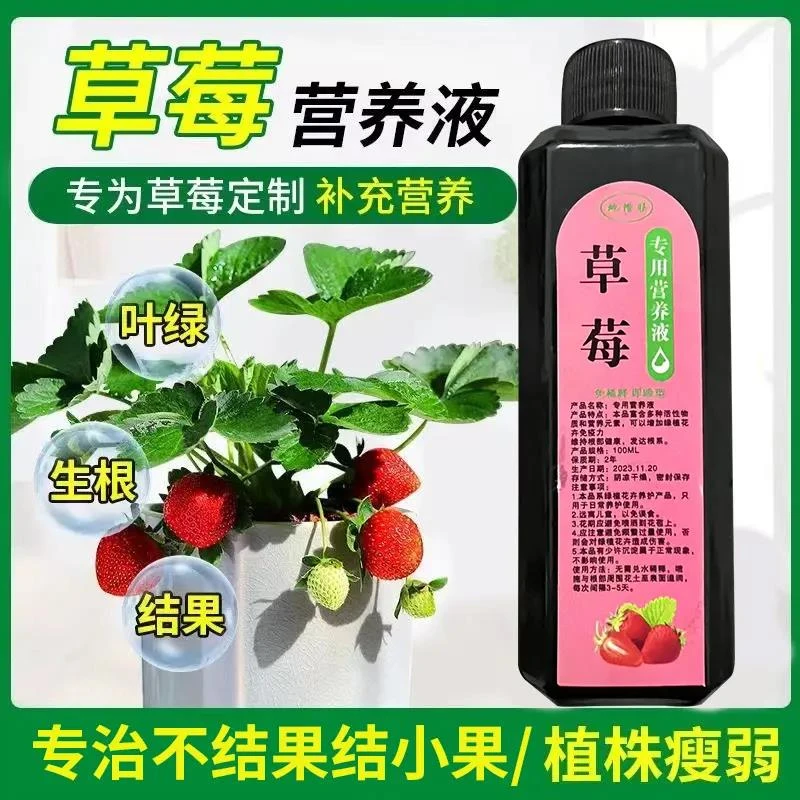 草莓肥料专用肥浓缩营养液家用生长坐果期膨果增甜盆栽有机水溶肥