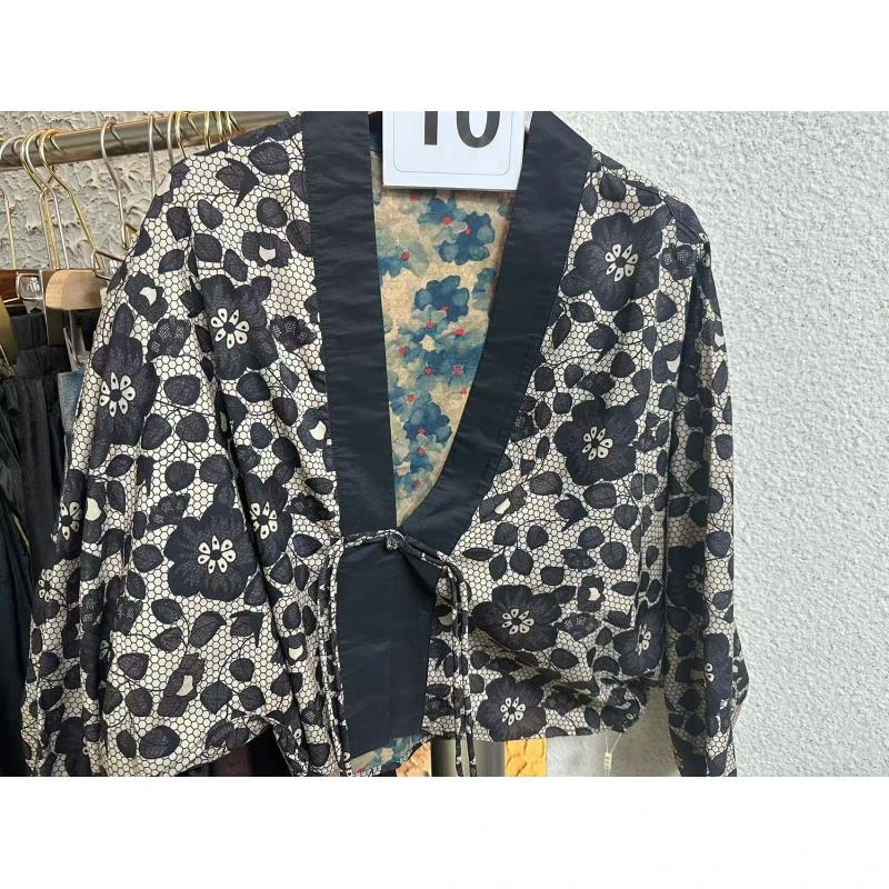 010 牵牛花 漫语原创重磅老料双面穿外套