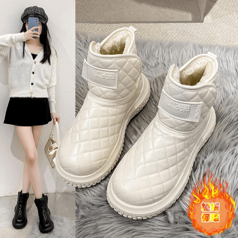 巨厚加绒保暖雪地靴女自发热冬天棉鞋官方2023新款时尚女鞋