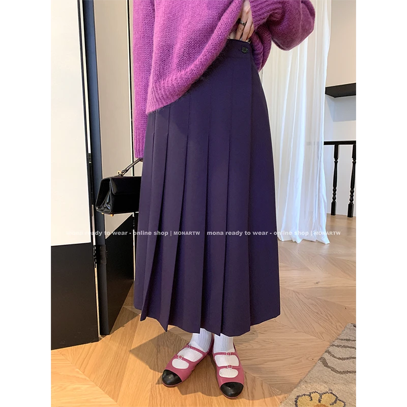 【MONA折扣款】MONA紫色 半身裙女 OA241997-2