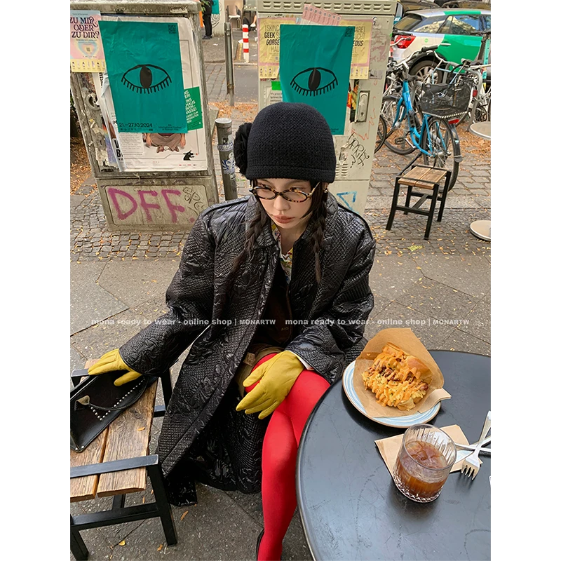 【Mona张绮贤 】MONA 中长款宽松 时髦外套女 O124T06883