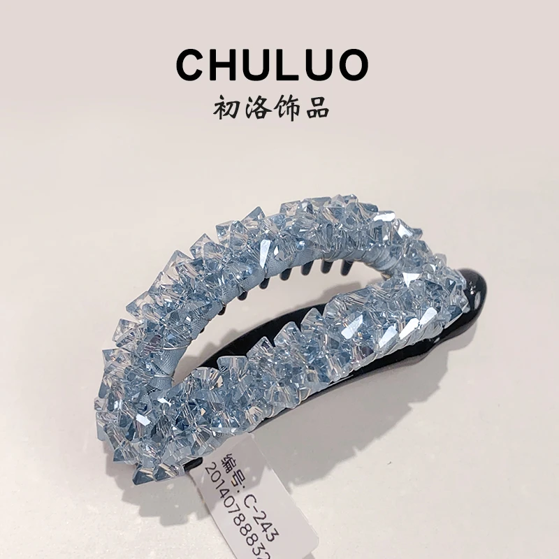 C243韩版新款水晶马尾扣