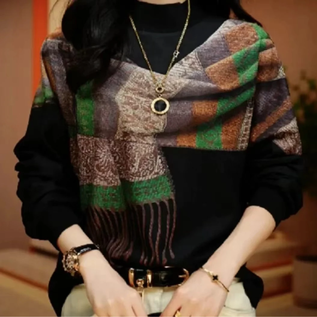 2024年气质时尚双面一体澳绒打底衫高弹力T恤