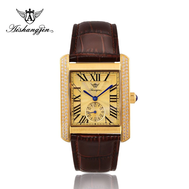 {坦克} 足金黄金制品 镶钻男女对表轻奢高端腕表8274