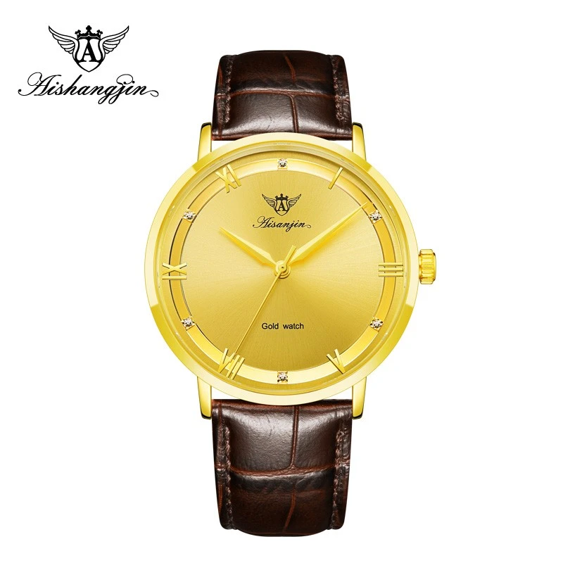 A{蝶飞} 足金黄金制品 男女对表时尚轻奢奢华情侣腕表8232