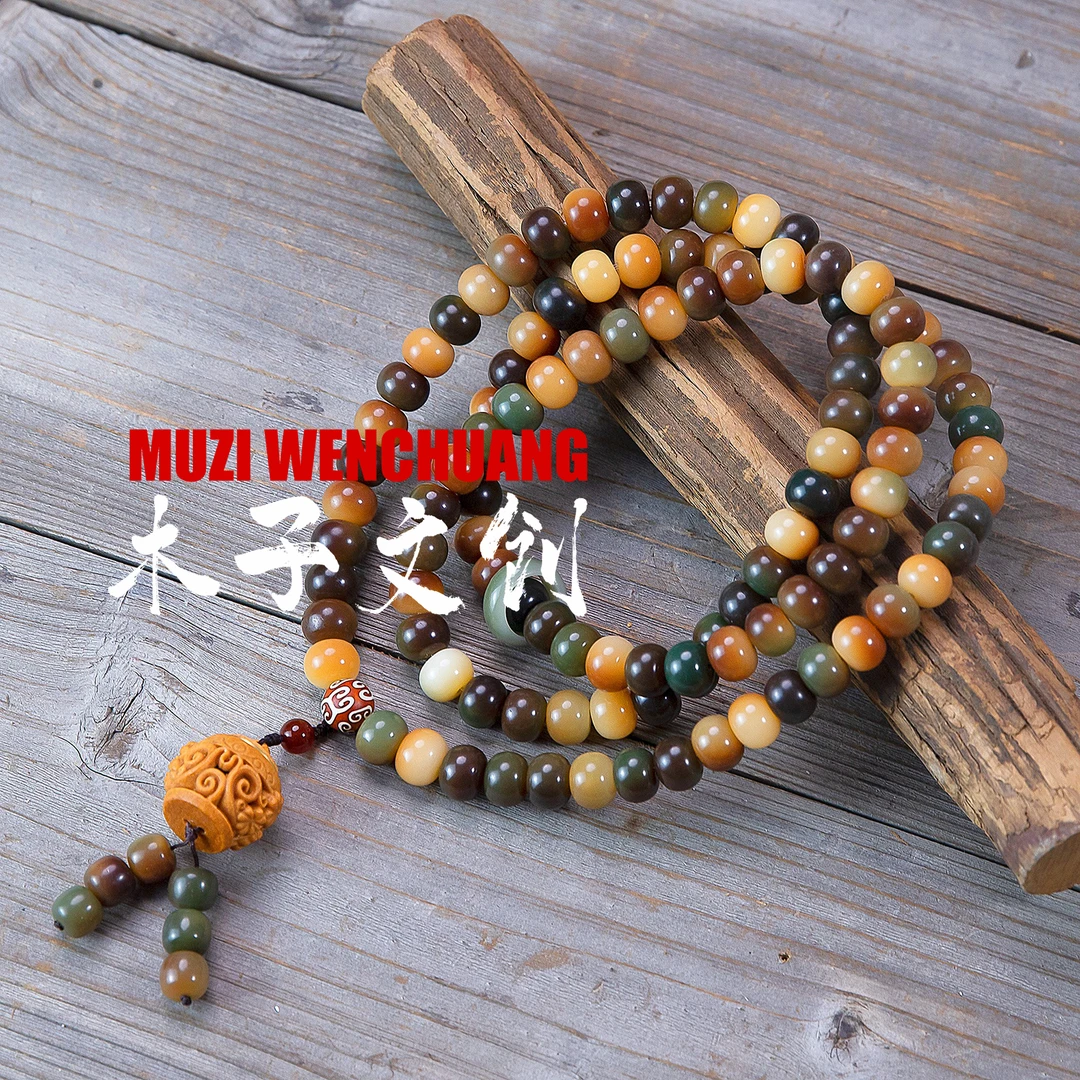 【浮翠流丹108】菩提子手工原创手串手持男女百搭菩提根108颗