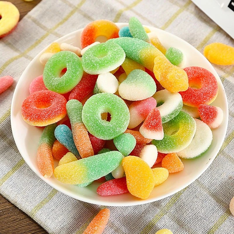 【满满一大袋】超值一斤装酸砂软糖水果味爆浆涂油混合果汁橡皮糖