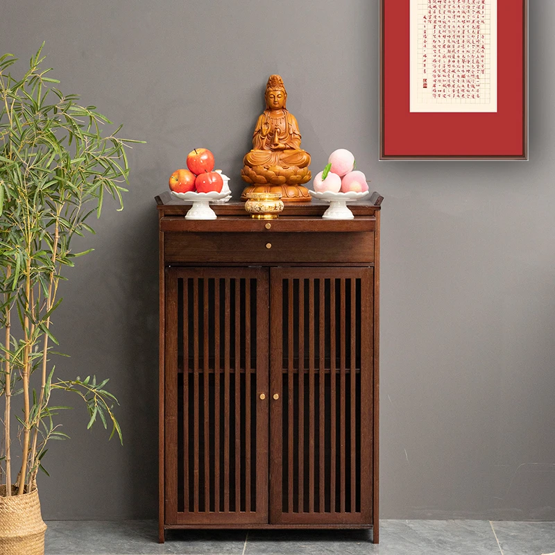 新中式家用供桌玄关简约条案经济型佛龛贡桌柜供佛桌神台佛台香案