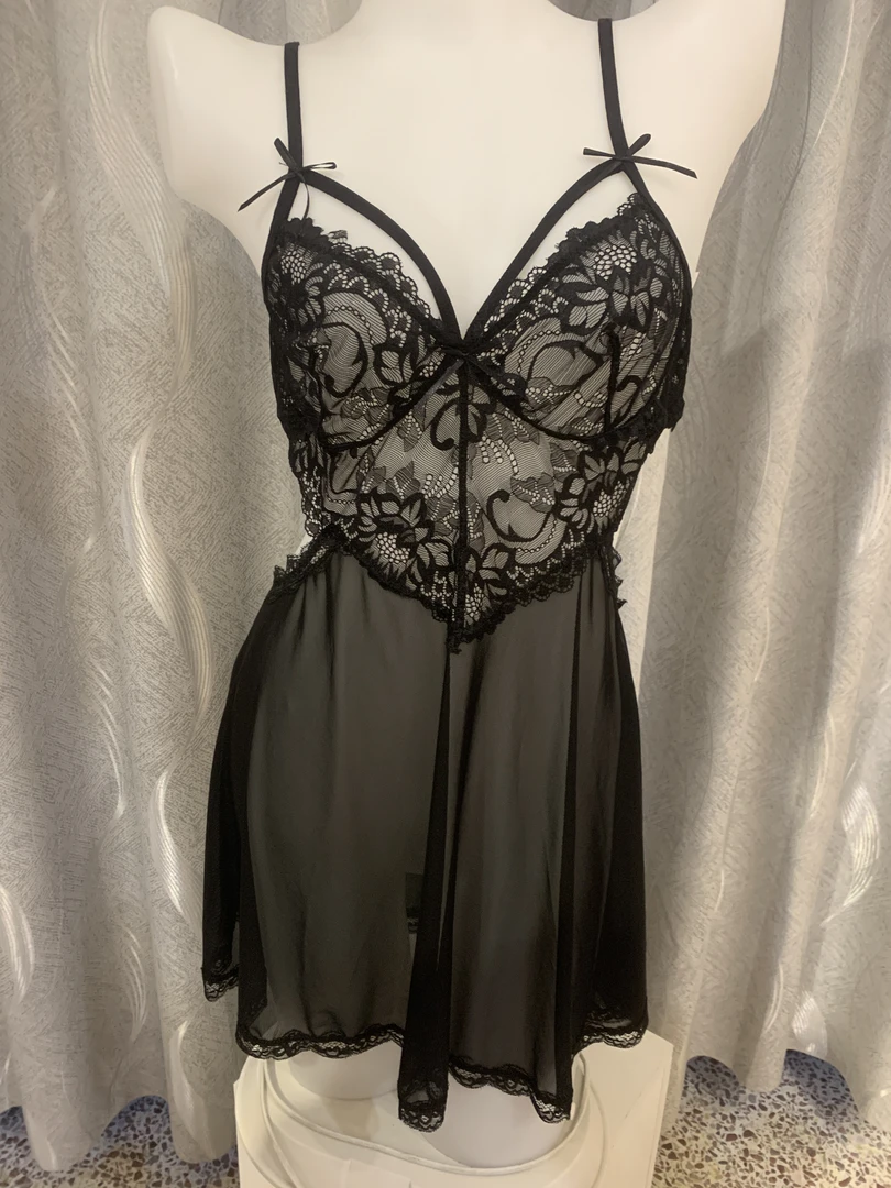 2023年新款性感睡衣女领吊带睡裙睡袍家居服气质女神