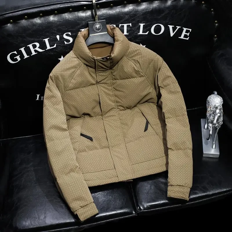 欧货立领棉服棉服男士青年皮外套设计感美式复古保暖冬季新款潮流