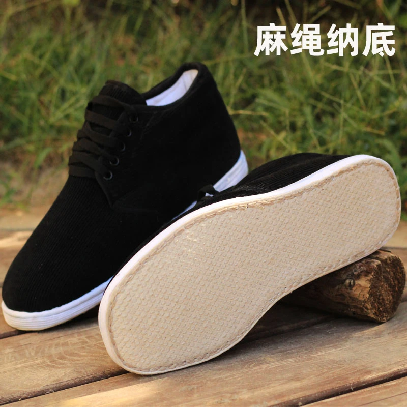 钱堂燕老北京布鞋工作男士棉鞋爸中老年男款棉鞋加厚手工农村棉鞋