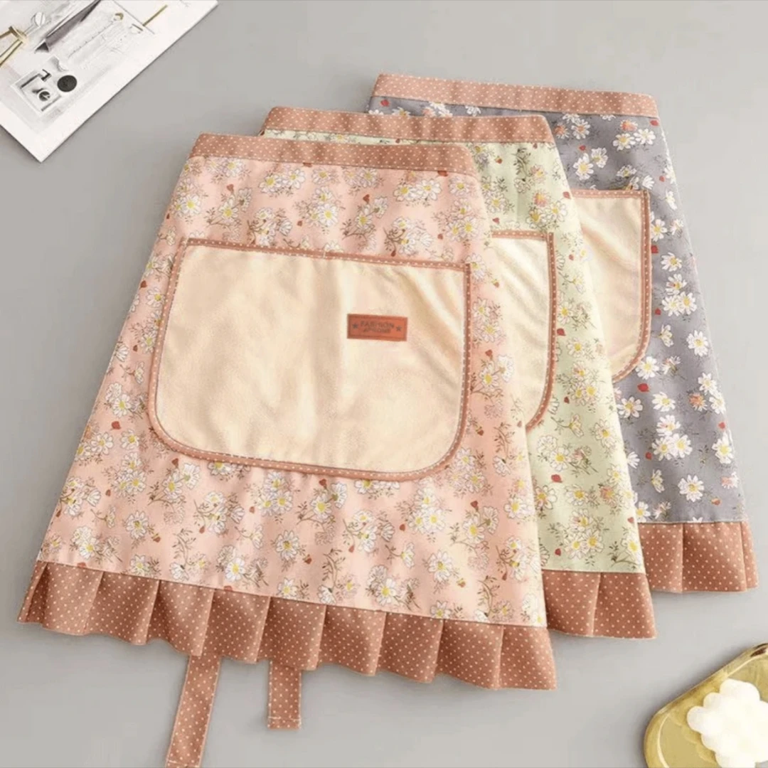 【新疆包邮】无袖围裙防水罩衣网红洋气时尚可爱透气家用成人薄款