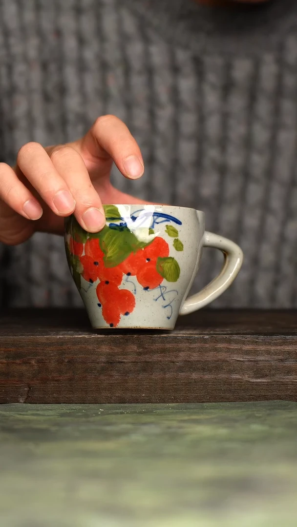 【闪购商品】杯青诗手工手绘瓷器