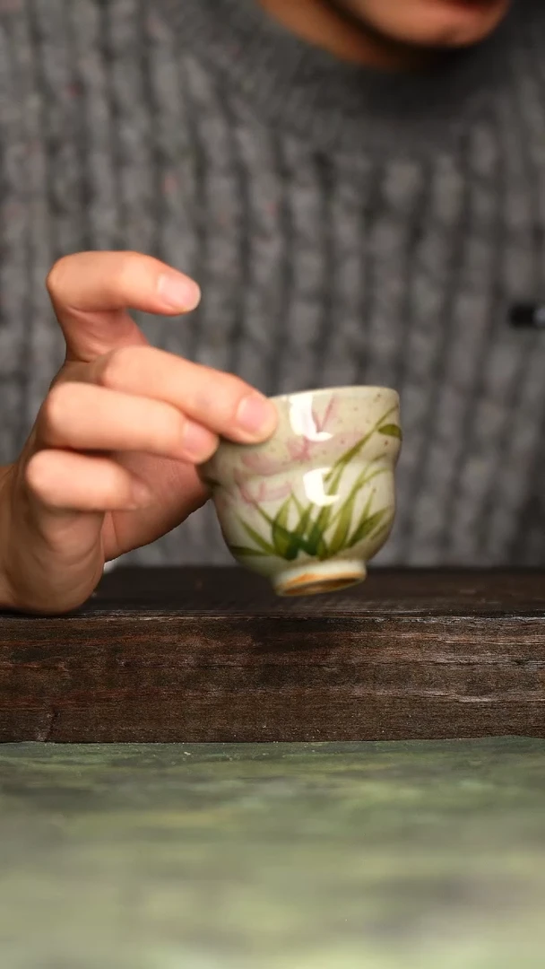 【闪购商品】杯青诗手工手绘瓷器