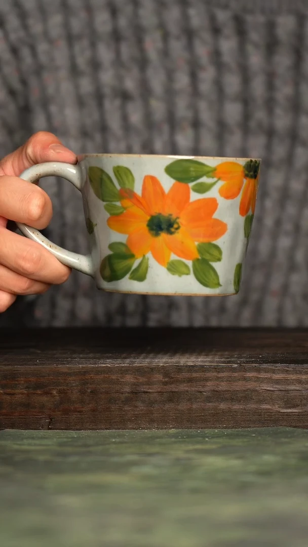 【闪购商品】杯青诗手工手绘瓷器