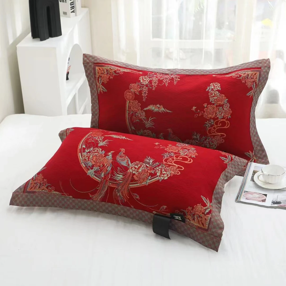 【鸾凤和鸣】52*78cm高密枕巾柔软高档透气