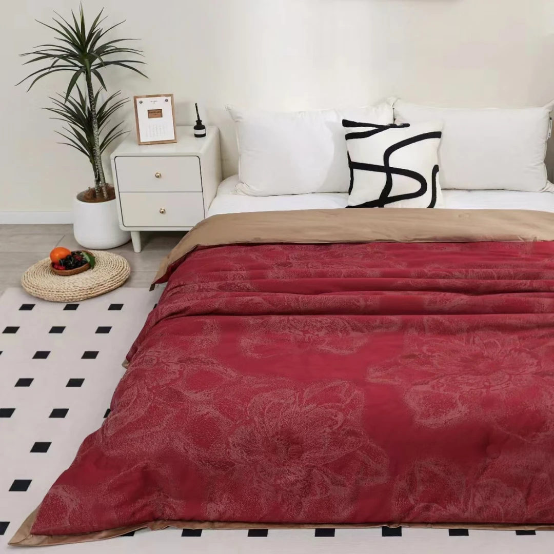 M【兮若有情-】 200*230cm 黑钻臻丝银离子保暖被