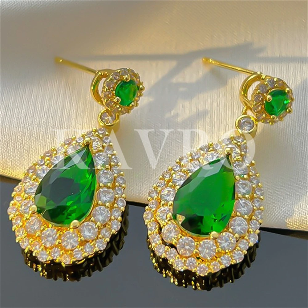 证书送运费险-France卡夫罗KAVRO祖母绿耳坠B3283