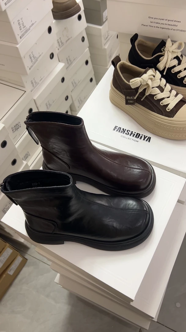 新款加棉马丁靴女鞋