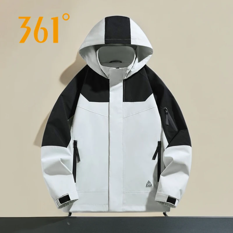 361春秋外套夹克男女情侣款2024新款潮牌宽松连帽工装运动茄克男