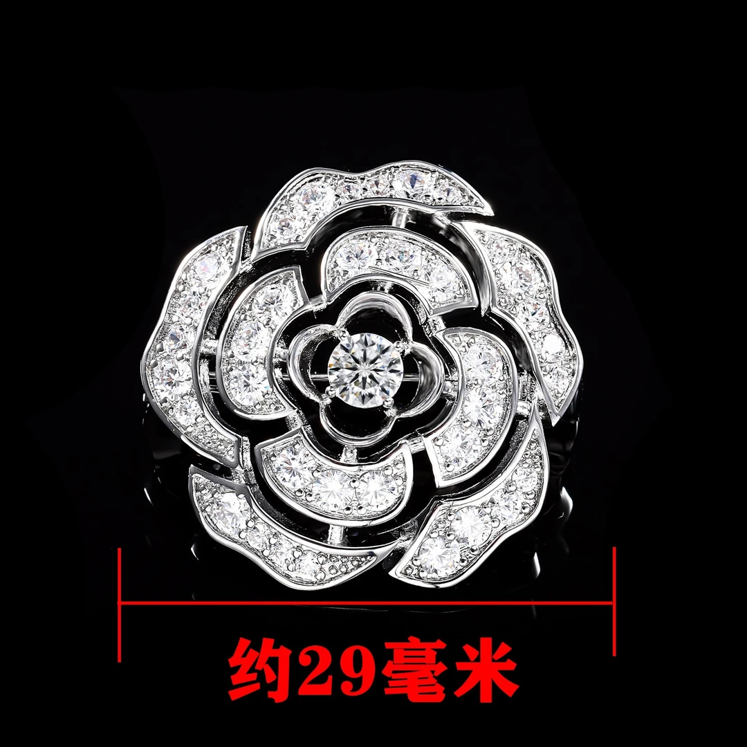 铜合金合成锆石胸针 ——木木（SY2412）ACH-0142B 胸针