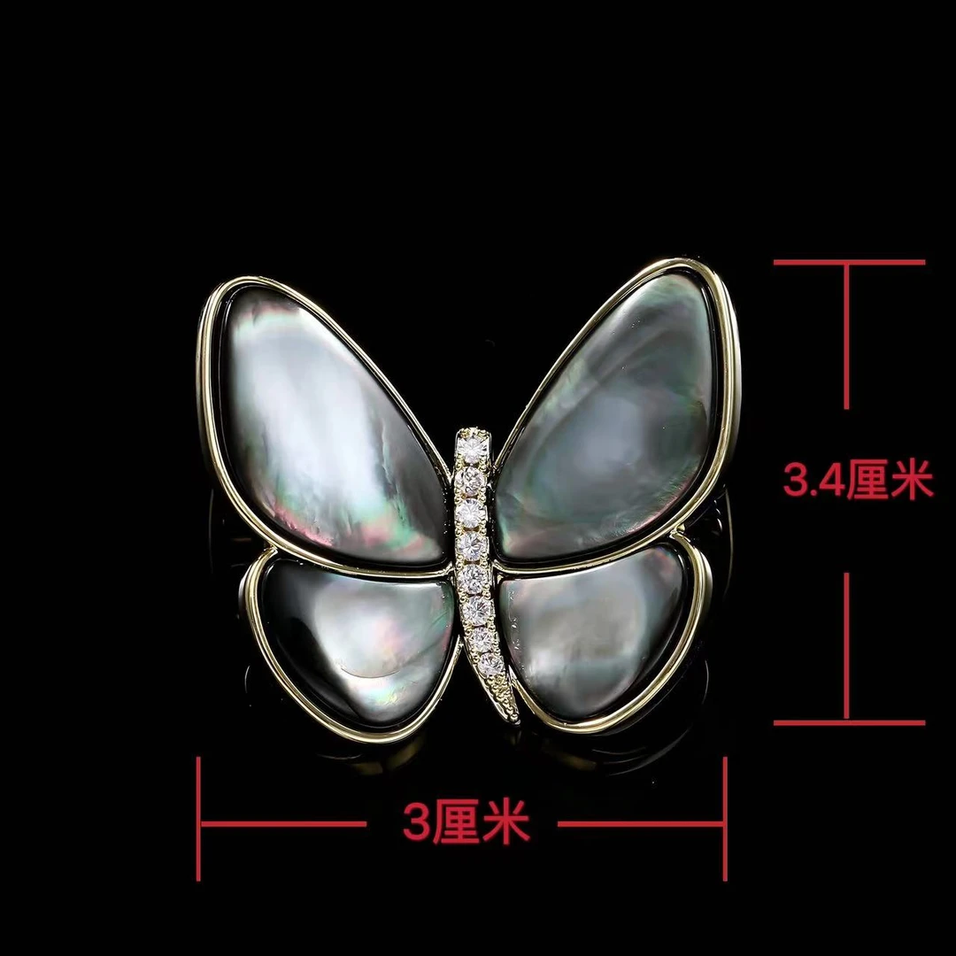 铜合金合成锆石胸针 ——木木（SY2253）xz1297H 胸针