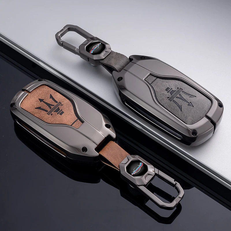 【54号】玛莎拉蒂格雷嘉汽车钥匙套扣总裁吉博力莱万特双面皮保护壳