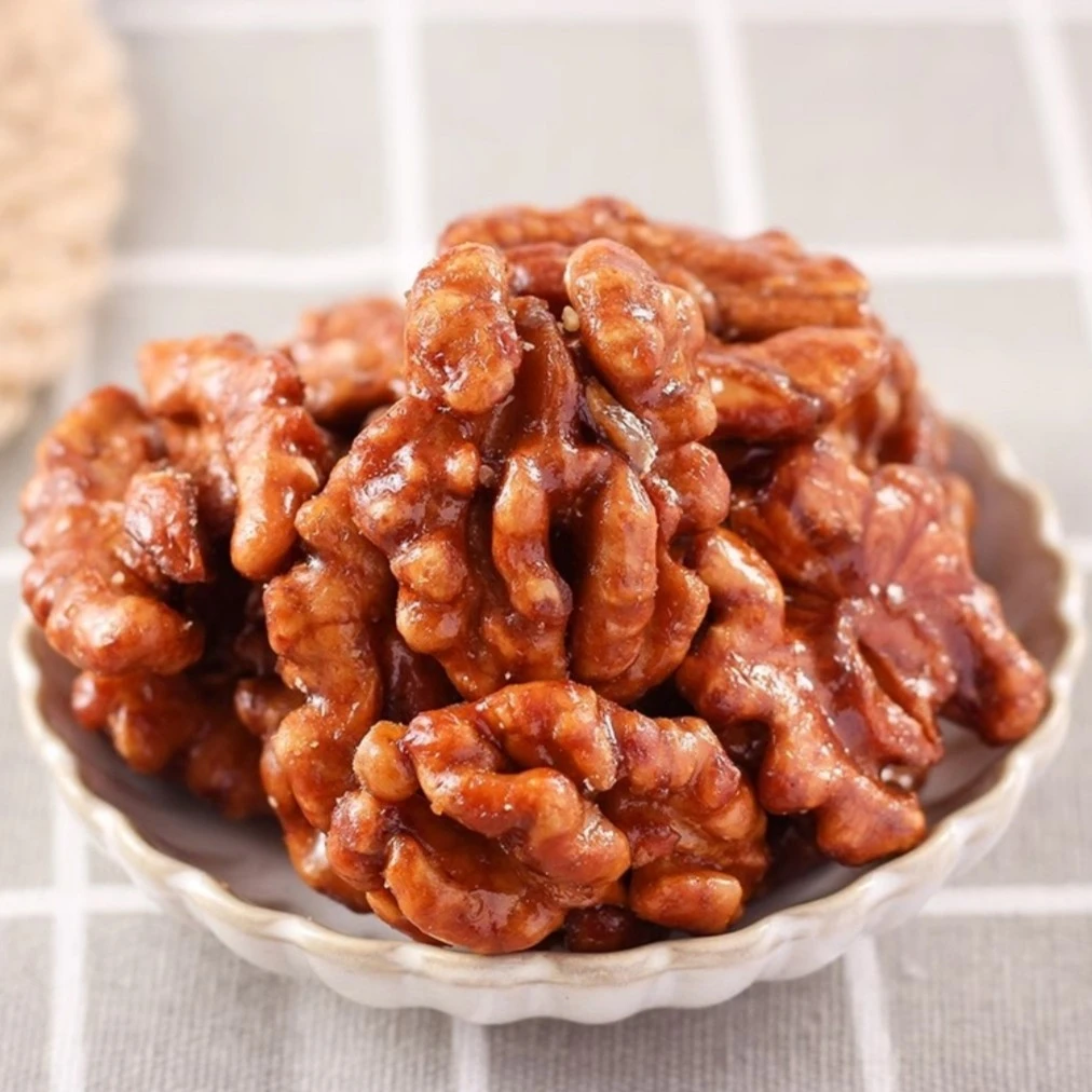 【抢一斤核桃仁】易碎琥珀核桃仁香甜酥脆带糖衣坚果休闲零食