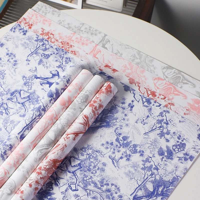 【星语】欧式复古牛皮纸鲜花花束包花纸花艺包装纸复古鲜花礼品纸