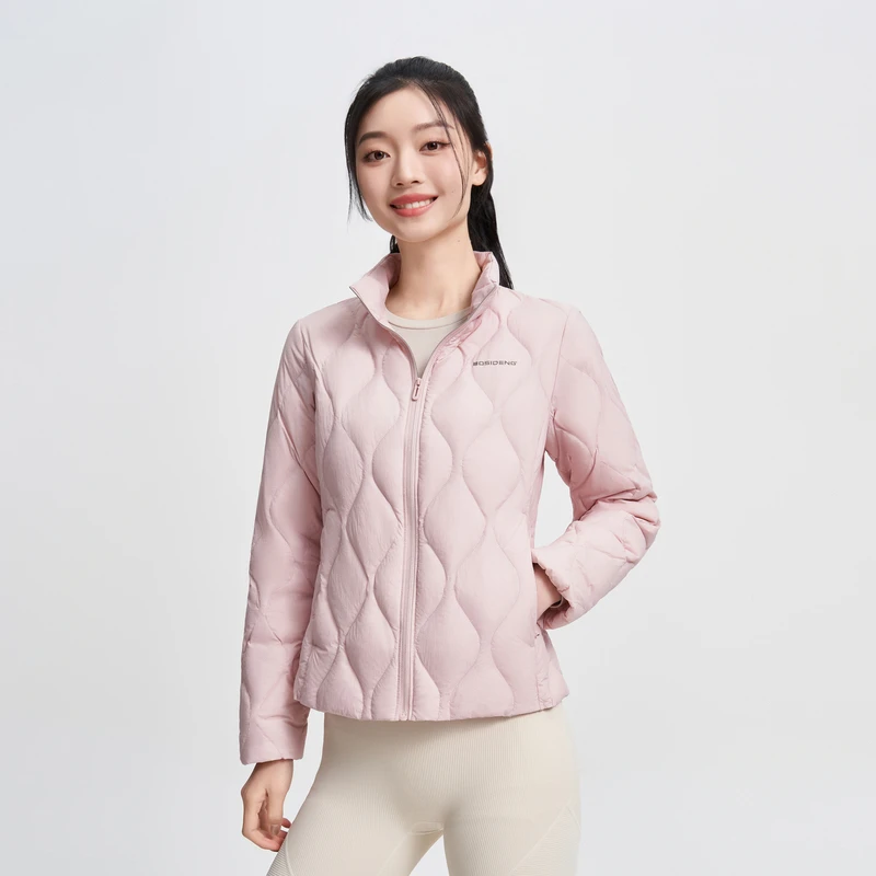 【白桦专属】波司登24秋季新款女短款时尚轻暖鹅绒羽绒服B40131024