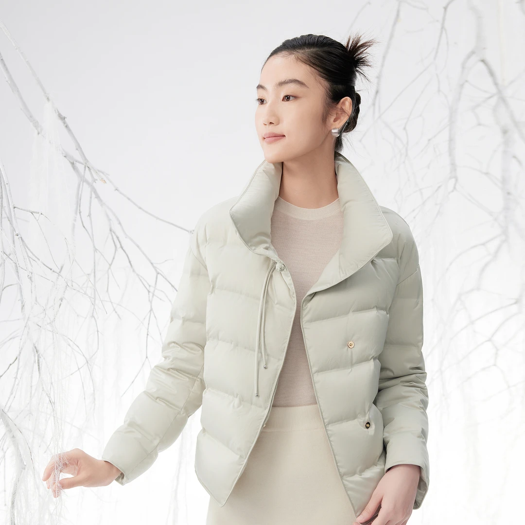 <波司登>鹅绒2024新款新中式时尚洋气简约气质羽绒服外套
