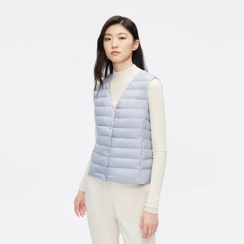 【门店补贴】波司登女款休闲流行轻暖轻薄上新小马甲羽绒服0006