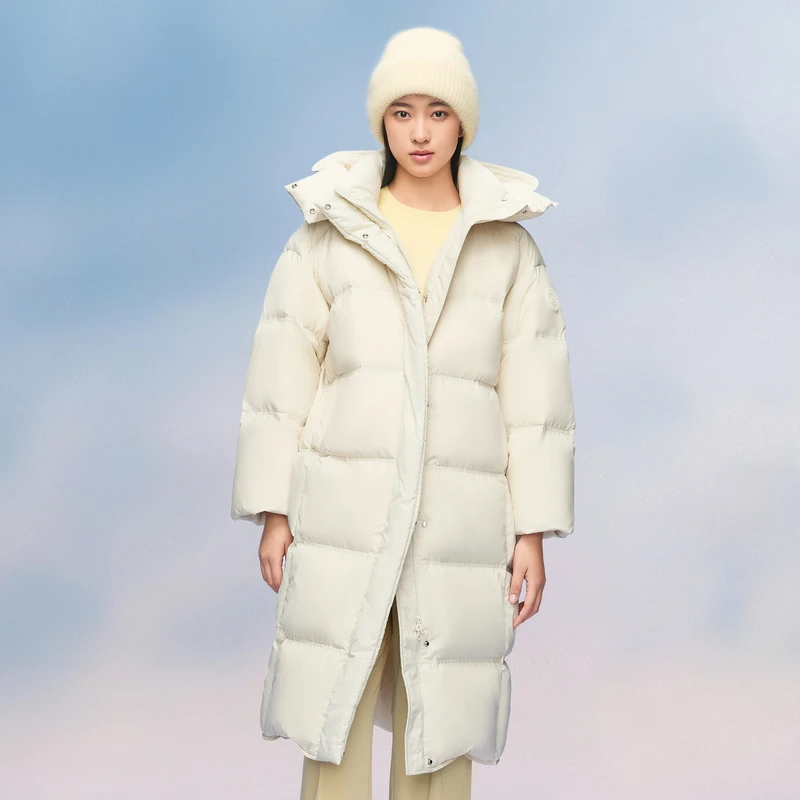 波司登2024全新升级云绒系列长款时尚休闲保暖羽绒服B40145908DY