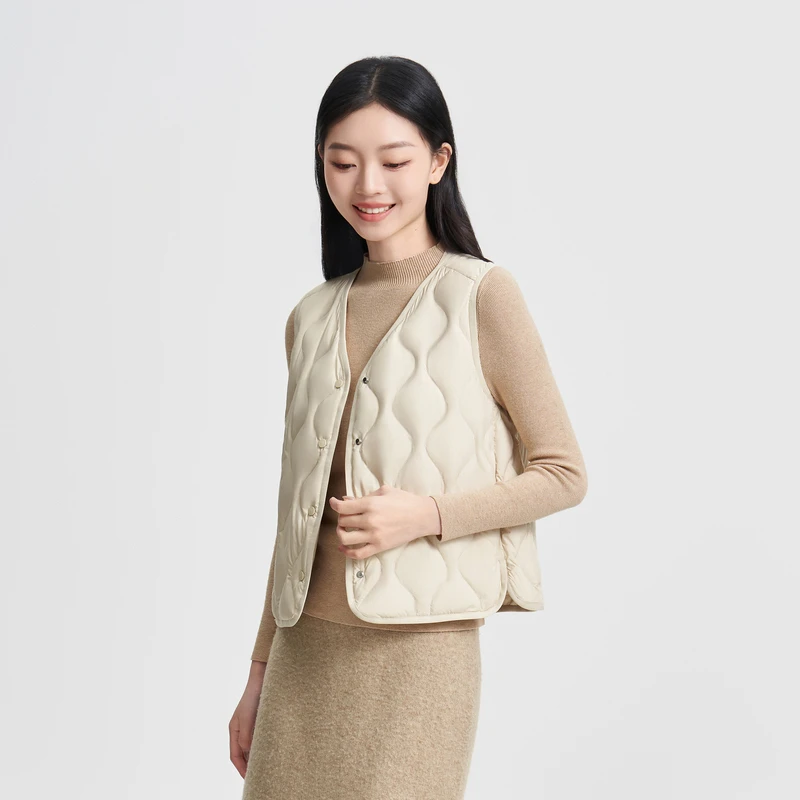 商场同款新品波司登2024秋冬季新款女轻薄休闲外穿女款马甲百搭