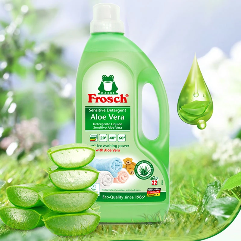 利快德国进口家用持久清洗留香原装清新环保芦荟抗菌洗衣液 1.5L