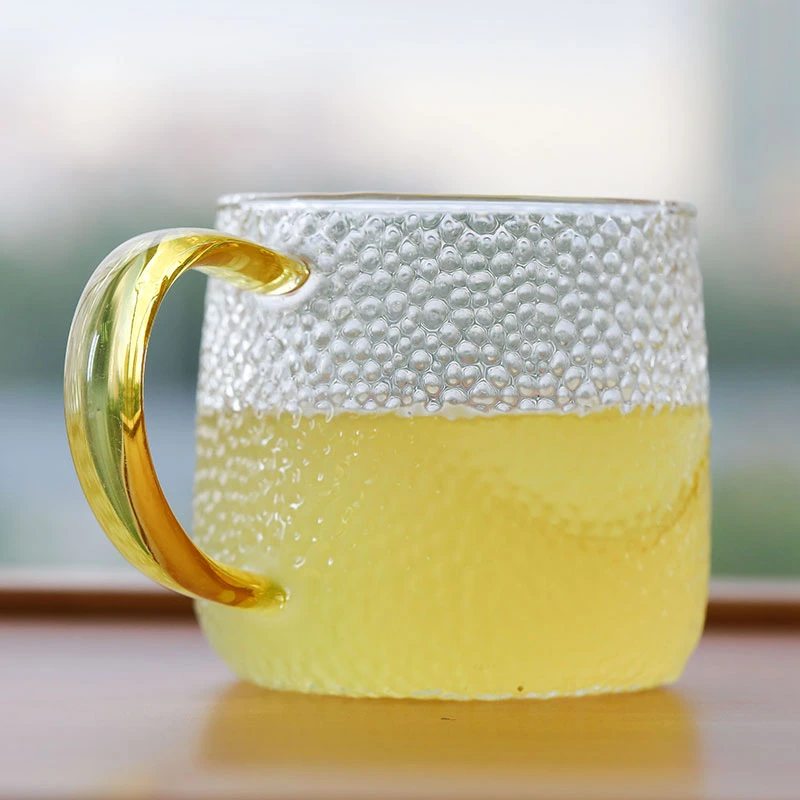 利快 锤目纹杯400ml简约加厚锤纹喝水杯