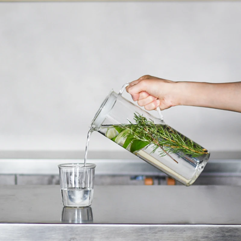 利快kinto日本进口凉水壶玻璃杯冷水壶耐高温日式柠檬凉白开水壶