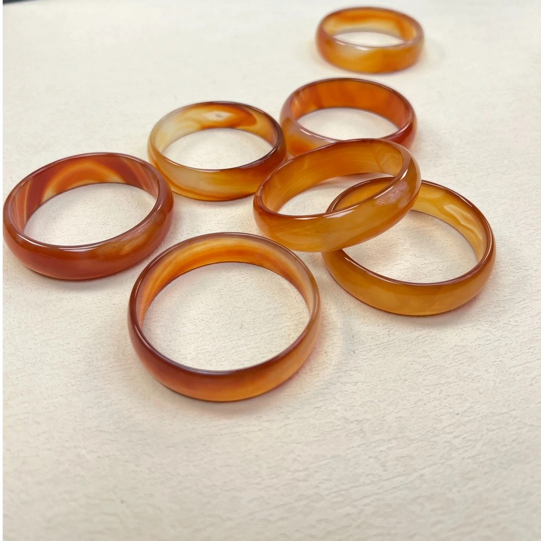 焦糖渐变巴西老料玛瑙宝宝镯手镯圈口以下50多样性发其一