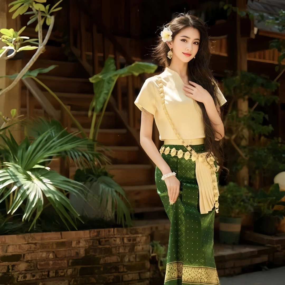 云南西双版纳傣族服装民族服装傣装泼水节2024年新款女款民族服饰