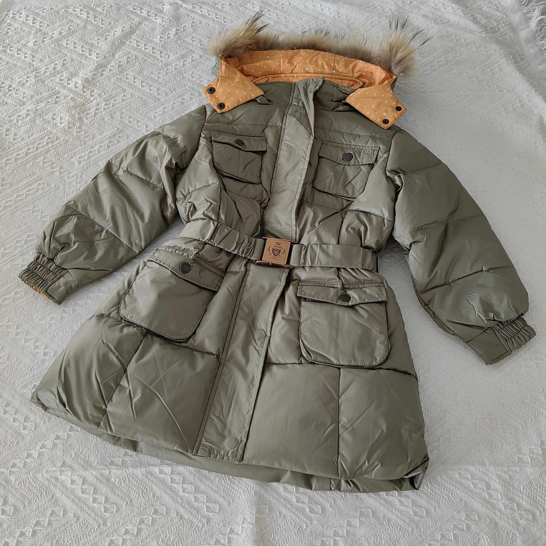 【张老板】儿童收腰连帽加厚韩版冬季棉服