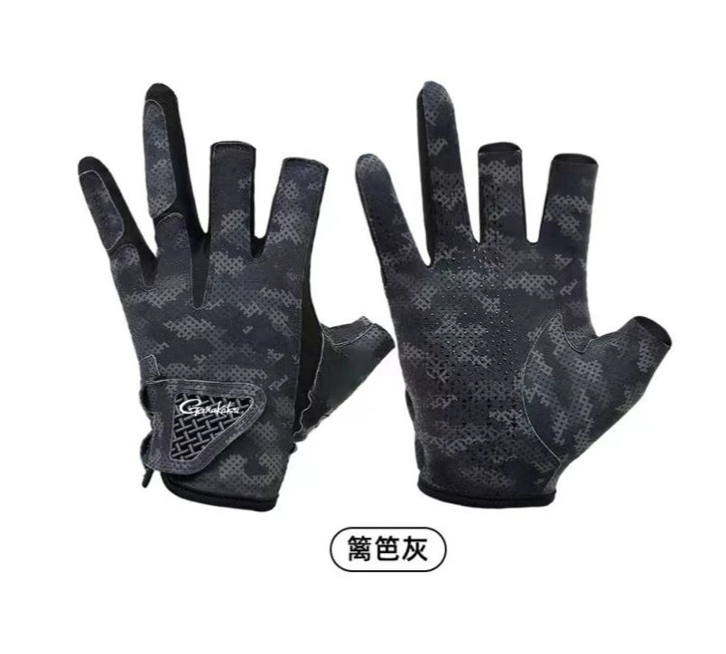 【RV同款手套】伽玛卡兹矶钓露三指钓鱼手套防滑四季海钓路亚手套