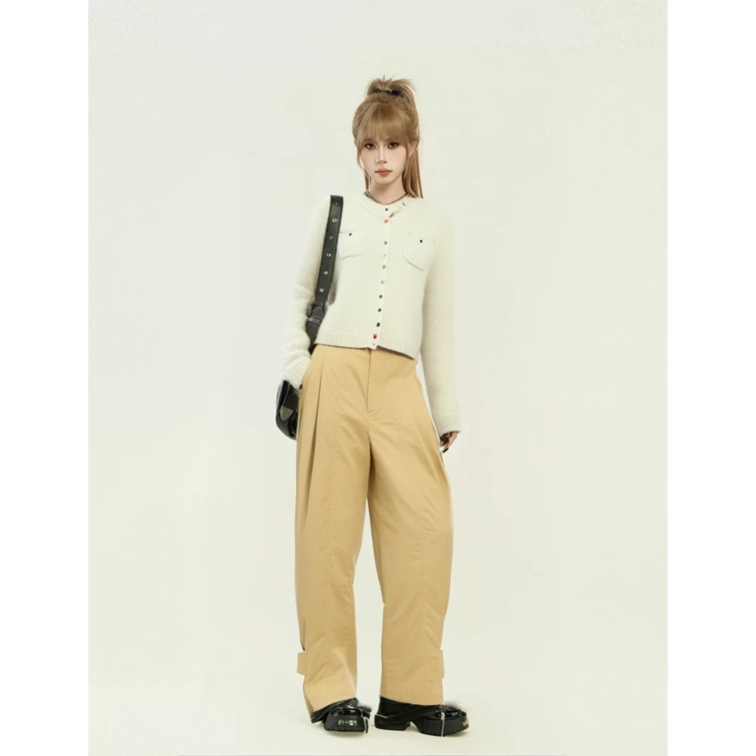 Basic House/百家好时尚简约风休闲裤BJ1033-HWPT120ACA