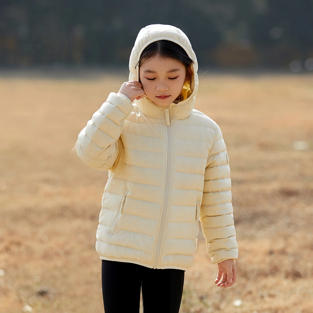 朱先生FIC【儿童羽绒服 轻薄短款】恒温保暖防风抗寒舒适百搭轻薄