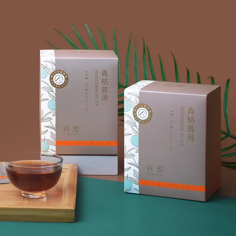 英红农夫 青桔普洱 12包/盒 36g 新式调饮茶袋泡茶花果茶