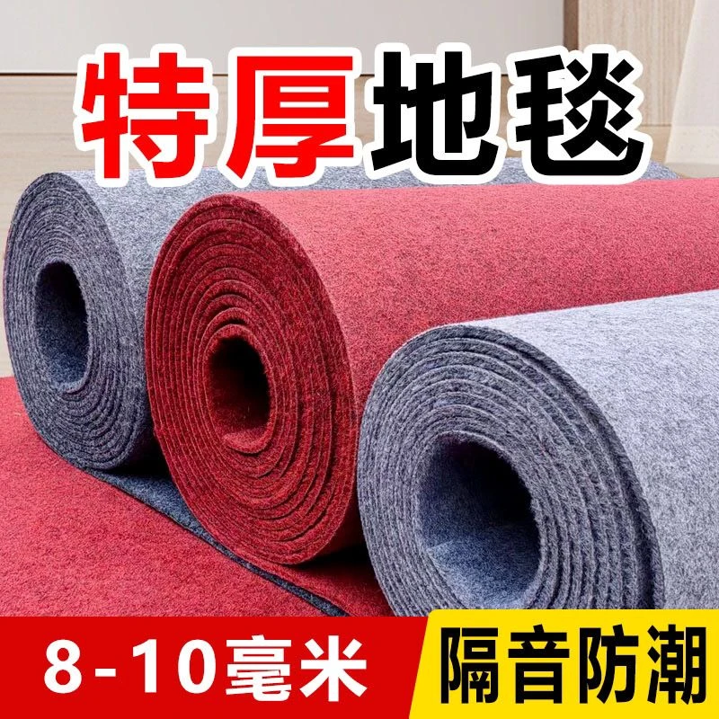 整张特厚地毯大面积加厚全铺水泥地毛坯房隔音防潮客厅卧室静音毯