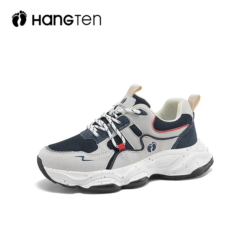 Hang Ten欢腾2025秋冬新款户外厚底增高老爹鞋舒适百搭休闲运动鞋