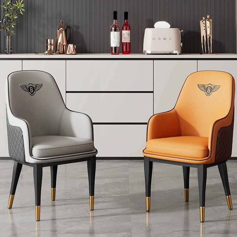 接待洽谈椅子酒店会议椅软包休闲靠背椅阳台餐桌椅宾利椅现代简约