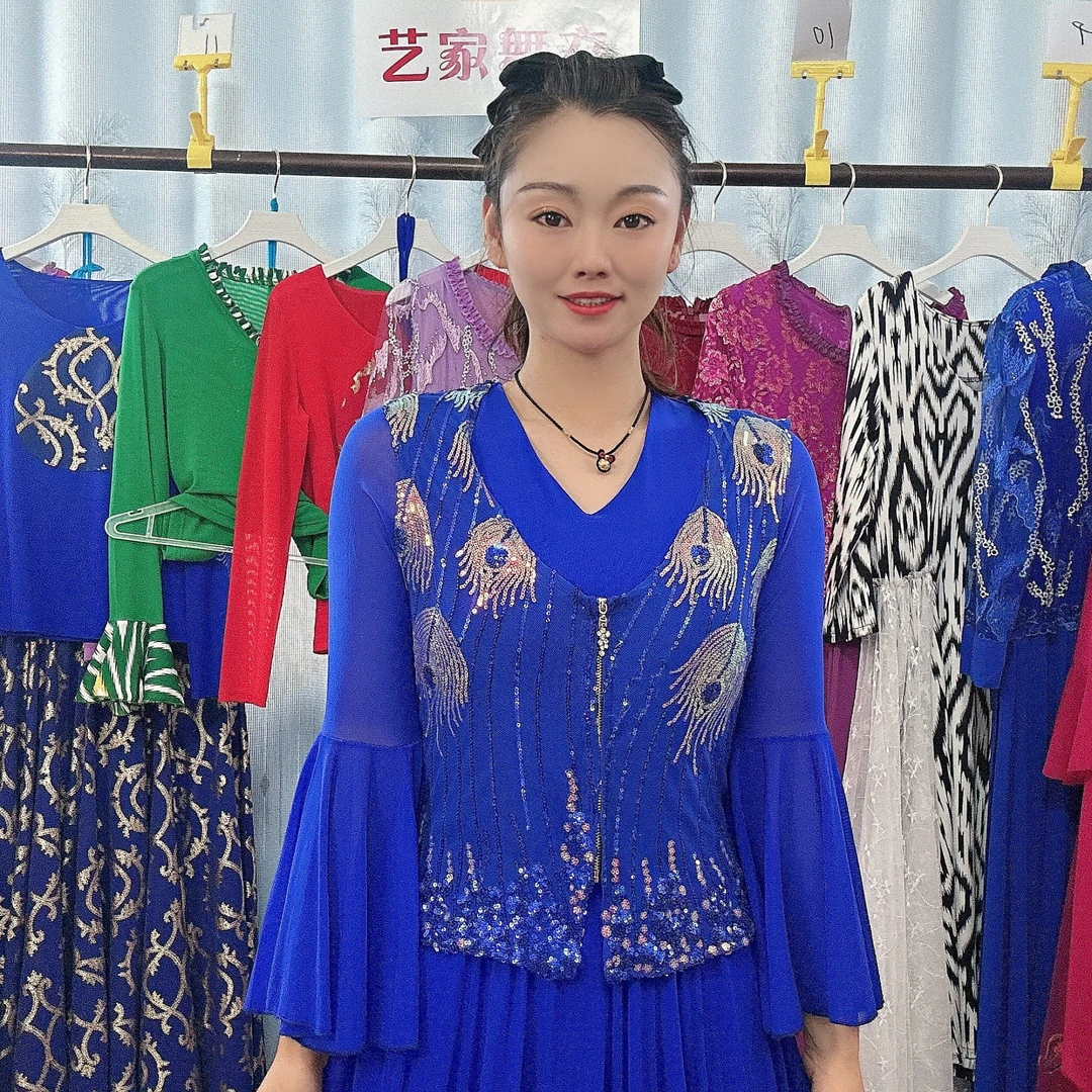 【精选】新款立体花金丝绣花马甲亮钻女士打底/新疆民族风马甲