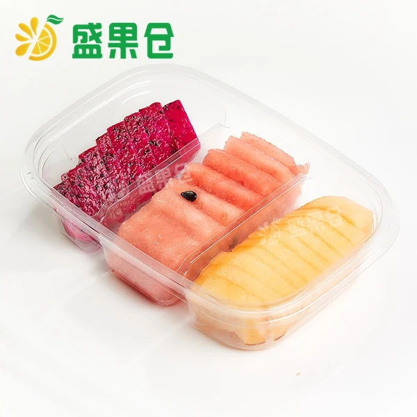 【三拼】西瓜+哈蜜瓜+红心火龙果果切350克